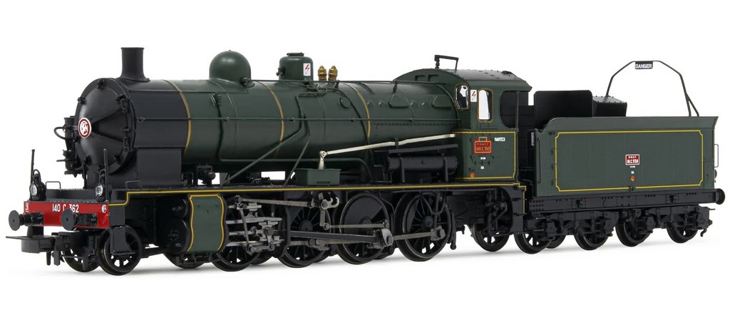 Locomotive Vapeur 140 C 362 + Tender 18 C 550 SNCF Ep III - Jouef HJ2407 - HO - Neuf